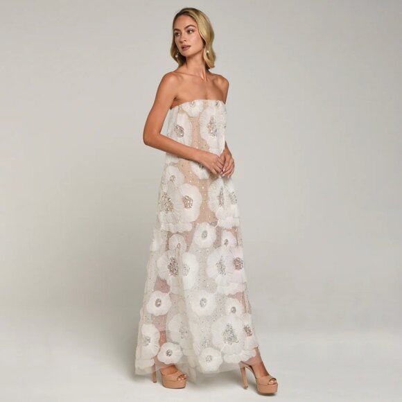 Anthropologie ★ Helsi Margot Floral Sequin Maxi Dress MARGOT – Helsi